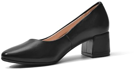DREAM PAIRS Escarpins Femme Petit Talon Chaussures Femme Confort Chic Escarpin Classique pour Dame Mariage Bureau Noir/PU SDPU2440W-E Taille 39 (EUR)