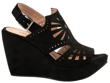 CHATTAWAK FEMME SANDALE COMPENSEE LISERON NOIR, 39