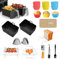 23Pcs Air Fryer Zubehör, Ninja Heißluftfritteuse Zubehör, Dual Zone Silikonform Airfryer Accessories für Ninja Foodi AF300EU AF400EU AF500EU,COSORI/Innsky/Princess/Tower 7,6-9,5L mit Grillrost
