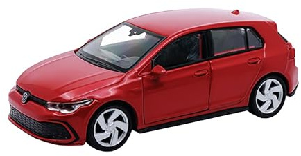 Toi-Toys Volkswagen Golf 8 GTI Metall Modellauto VW Modell Auto Spielzeugauto 4-Varianten 49 (Rot-Metallic)