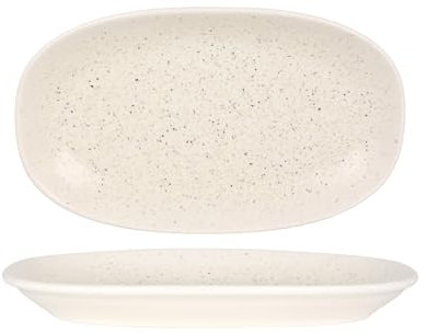 Bonna Placa de servicio - Luca Sand - Porcelana - 29x17 cm - juego de 2