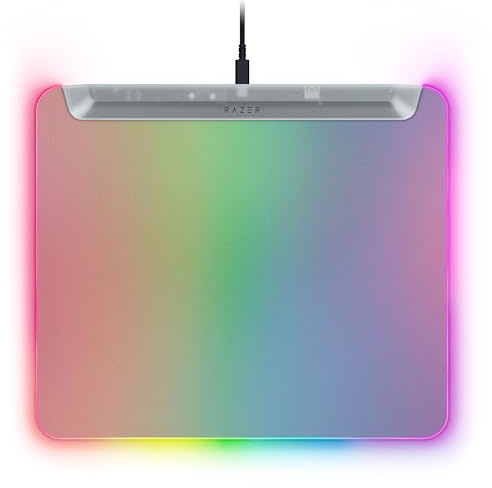 Razer Firefly V2 Pro Phantom White - Helt upplyst musmatta för gaming - Chroma RGB - Mikrostrukturerad yta - Halkfri bas - USB-hub - 360 x 278 mm | Phantom White Edition