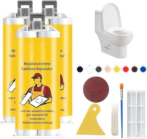 Kit di riparazione multifunzionale per piastrelle e pietre, 2026 nuova colla ad asciugatura rapida, kit di riparazione per piastrelle in porcellana, riparazione professionale per malta per proprietari