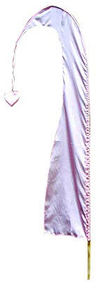 Asiastyle Bali-Fahne, Hellrosa, 200cm inkl. Stock