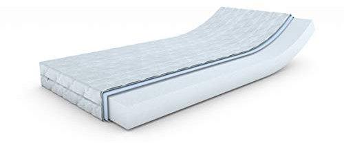 MSS e.K. Revasana Premium ohne Zonen-Matratze 140 x 70 x 12 cm (Kernhöhe 14 cm) - H1 mit versteppten Klimafaserbezug
