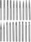 Gasea 20pcs 3mm 1/8 Shank Double Cut Head Tungsten Carbide Rotary Burr Set for Woodworking, Carving, Engraving