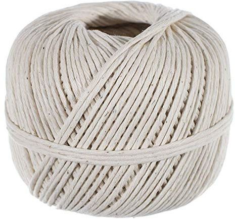 Golberg, spago di cotone lucido – varie lunghezze e diametri disponibili – per cucinare, confezioni regalo e altro – sicuro per alimenti – Made in USA 2mm - 400 Feet