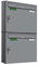 AL Briefkastensysteme Basic 2er Briefkasten RAL 9006 Weiß Aluminium Silber Edelstahl-farbig 2 Fach DIN A4 wetterfest Briefkastenanlage mit Posthaltebügel und 2 Namensschildern