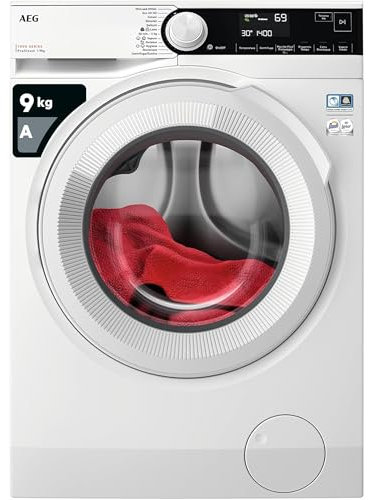 AEG LR7D94GW Lave-linge à chargement frontal série 7000 avec PreciseWash, 9 kg, classe A, blanc