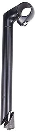 WEEROCK Bike Stem 25.4mm*22.2mm Aluminum Alloy and Steel Gooseneck Shape 220mm Length Bicycle Stem，Black