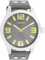 Oozoo Timepieces Herren Uhr in Silber/Dunkelgrau| Armbanduhr Herren mit Lederarmband | Hochwertige Uhr für Männer | Edle Analog Herrenuhr (46mm Gehäuse) in rund C1087