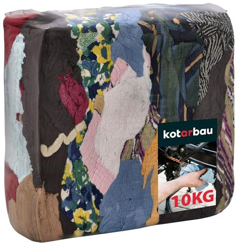 KOTARBAU® Putzlappen Werkstatt 10 kg Frottee Baumwolle Putztücher Auto Putztücher Industrieputzlappen Werkstatt Lappen Spültücher Küchenlappen Kamintücher Auto Pflege Set