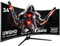 Gawfolk Écran PC Ultra Large 34 Pouces 1500R incurvé 144Hz Gaming Computer Moniteur,21:9 UWQHD(3440x1440),Adaptive Sync，HDR，178 ° Angle Vue，HDMI、DisplayPort，VESA 75 * 75MM-Noir