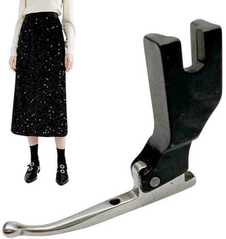Pie acolchado para máquinas de coser, pie de impresora para caña baja | Lentejuelas estrechas con pie de impresora enrollado | Aglutinante de acero Pies Camisas Accesorios para máquina de coser para