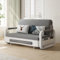 Hearthform Space Saving Convertible Sofa Bed with Storage - Dark Grey Sleeper Futon for Small Spaces, Living Rooms & Guest Rooms, Comfortable Modern Design