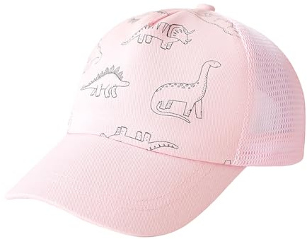 Axvxby småbarn baseballkeps barn flickor pojkar skärmmössa baby solhatt med dinosauriemotiv anpassningsbar lätt barnkeps