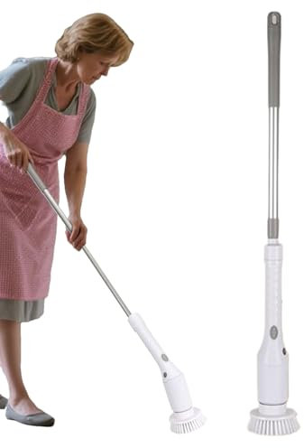 Scopa Elettrica Per Pulizia | Spazzola Rotante A Batteria Per Lavaggio,Accessori Ricaricabili Manico Lungo Per Piastrelle Vasca Sanitari Cucina