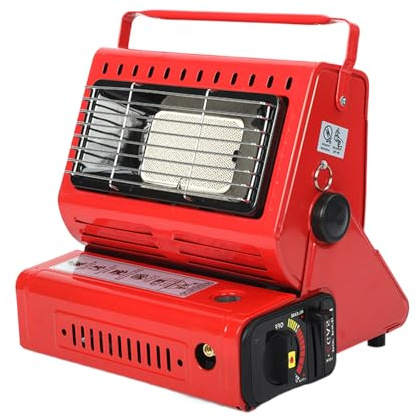 ETUCYNG Calefactor de gas para camping, 1,3 kW, compacto y portátil, placa de cerámica, calefacción para camping, viajes de y estancias en terrazas