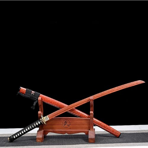 Spada da samurai in legno, 103 cm, Bokken con fodero, allenamento e cosplay Katana Blade Prop per esposizione collezione