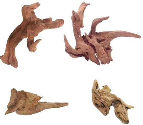 DIGNFENG Set 4 5 10 15 Bois Racines Aquarium Flotté 2X Cm Décoration Nano | Aquarium Flotté 2X Cm Décoration Nano de d en Massif pour Accessoire Crevettes et Terrarium