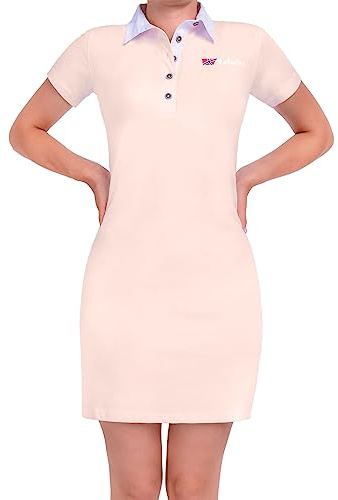 Nebulus Polo Adela Mujer, rosa y blanco, M