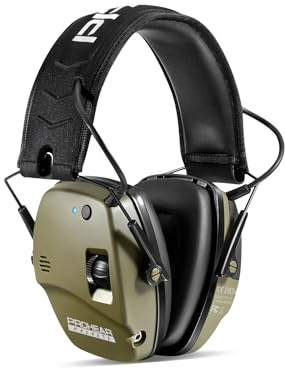 PROHEAR 030BT Electronic Safety Earmuffs for Shooting, Adult Ear Defenders for Shotgun Range, Active Noise Reduction and Sound Amplification Hearing Protector for Hunting, SNR 27dB/NRR 22dB, Bluetooth