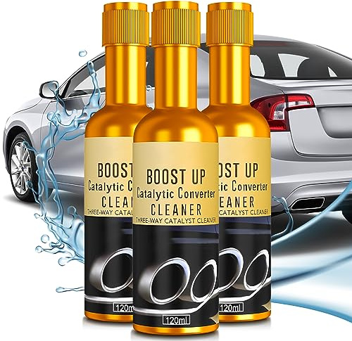 Nettoyant Voiture, Nettoyant Pour Convertisseur Catalytique Boost Up, Nettoyage Et d'Entretien Moteur à Combustion Interne Pour Véhicules à Essence, Diesel Et Hybrides (3 Pcs)