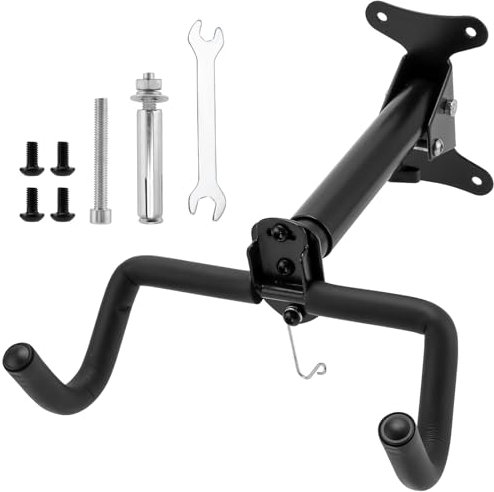SYUTBOU Fahrrad Wandhalterung, Fahrradhalter Wand bis 30kg, Fahrrad Aufhängung, Klappbare Fahrrad Wandhalterung, Fahrradhalterung Wand Wohnung Garage für Rennrad, Fahrrad, MTB, E-Bike