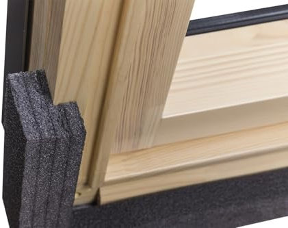 BAUBAY Kit d'isolation et de raccordement pour fenêtre de toit + cadre isolant 55 x 78 FAKRO, OptiLight, ARON, Solstro, RoofLITE+ et autres marques de fenêtres de toit