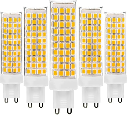G9 lampadina LED 15W, 220V-240V, 150W lampadina alogena equivalente, 1500LM, G9 Bi Pin base lampadine per dimmerabile(Bianco caldo)