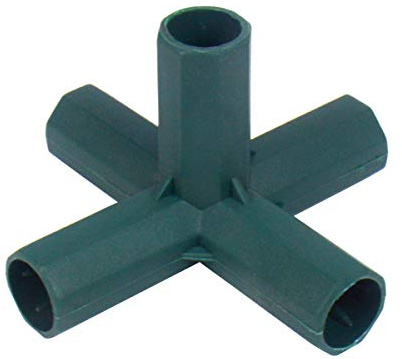 10Pcs 5 Way 16mm Elbow PVC Pipe Fitting Build Heavy Duty Greenhouse Frame Furniture Connectors Tent Connection