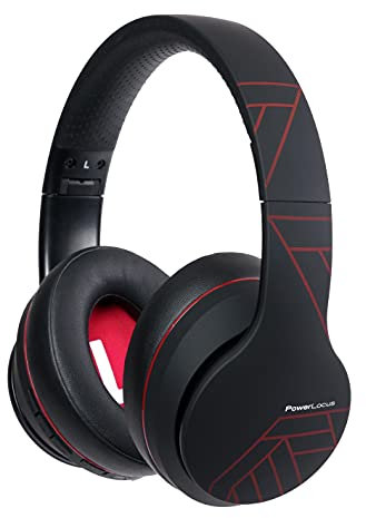 PowerLocus P6 Bluetooth Headphones Over Ear, Wireless Headphones, Super Bass Hi-Fi Stereo Sound, 40Hrs Battery Life,Soft Earmuffs, Headphones with Mic, Voice Assistant for iPhone,Android,Laptops,PC,TV