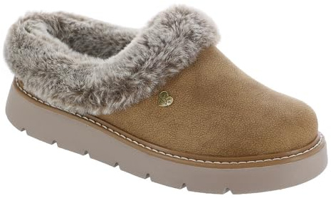 Skechers Women's Keepsakes Lite Cozy Blend Slippers, Chestnut Textile, 4 UK