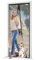 JOY2SEE Fliegengitter Balkontür Magnet 145x210cm, Aktualisierte Version Fliegengitter Tür, Schwarzer Magnetvorhang Insektenschutz, Ohne Bohren