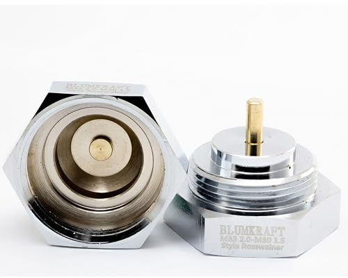 BLUMKRAFT 2 x Adattatore Radiatori Raccordo ROSSWEINER M33 x 2 a M30 x 1,5 per termostato/testa termostatica M30 x 1,5 maschio (confezione da 2)