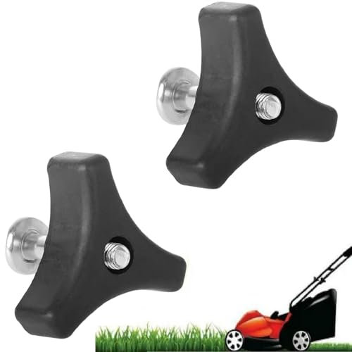 Rasenmäher Griff Knöpfe Mutter Bolt,Universal Rasenmäher Griff,Rasenmäher Flügelmutter Schraube Bolzen,Schraube Griff Griff Teile,Dreieck Griff Knauf Mutter Schraube Für Rasenmäher Maschine,2PCS
