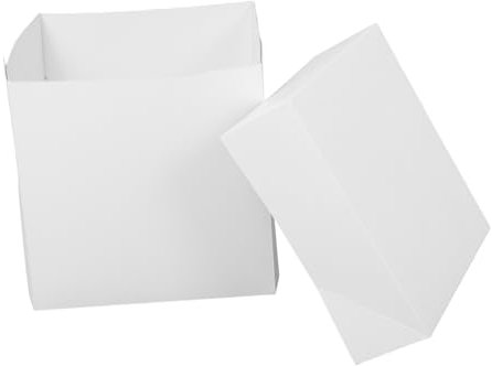 MUCKLILY White Deep Cake Box 12 Inch round Cake Board Set for Weddings Easy to Carry from Damage
