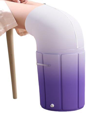 Vasca per piedi pieghevole, per rilassamento muscolare, per polpacci, vasca per piedi portatile per ammollo con supporto confortevole, robusta spa per donne, uomini, anziani, perfetta per casa