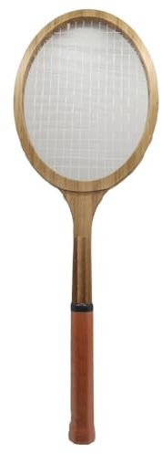 Domary Vintage trä Tennisracket Handgjord Dekoration för Tennisklubb eller Hem 26,8 * 9,1in