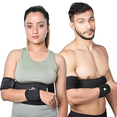 Wonder Care Épaulière gauche droite noire pour immobiliser les épaules du bras ou du cou de clavicule, luxation osseuse,