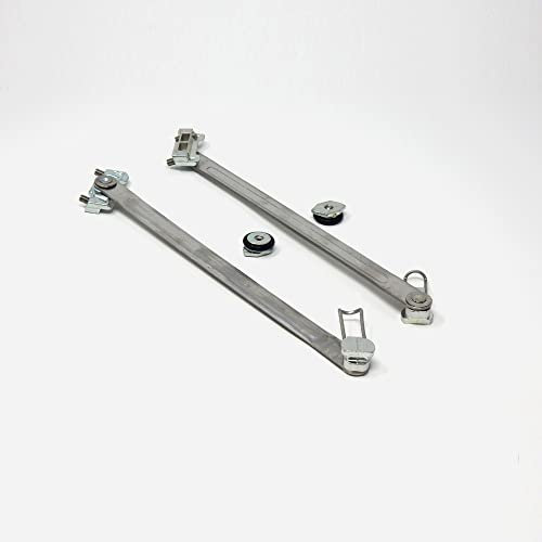 COPPIA DI BRACCI VASISTAS MASTER SIMPLE PLUS INOX PER APERTURA FINESTRE RIBALTA 190 mm