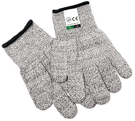 ECOJEN schnittfeste handschuhe, High Performance Level 5 Schutz, EN 388 zertifiziert, 2 Paar, mittel