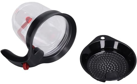 Soßen-Fettabscheider, 1000 Ml Fettabscheider Für Speiseölabscheider Mit Bodenfreigabe, Bratenabscheider, Lebensmittelsiebe Mit Ölsieb, Fettabscheider, Fettsieb, Fettabschäumer, Fettseparator