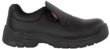 VIRSUS Scarpe Antinfortunistiche Modello Mocassino Colore Nero, per Uomo e Donna, Scarpa da Lavoro con Puntale in Acciaio, Scarpa Ristorazione e Sanità (Numeric_42)