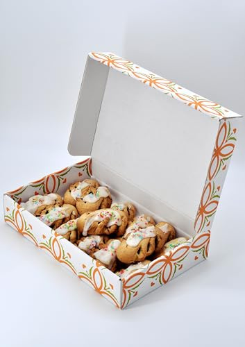 VALMORE - biscotti siciliani ripieni ai fichi in confezione regalo scatola elegante Maiolica - 500g di Bucellati Siciliani direttamente da laboratorio (Biscotti ripieni ai fichi 500g)
