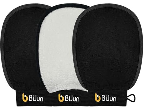 BiJun Peelinghandschuh, Exfoliating Gloves Body Scrub, Marokkanische Kese Peeling Handschuhe, Premium Scrub Exfoliate für bad Oder Dusche