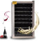 Techomey Wine Fridge 95L, 33 Bottles, Wine Cooler Fridge with UV-resistant Glass Door for Bar, Home, Restaurant, Digital Temperature Control, LED Light, Stainless Steel