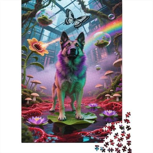 Belgisk Malinois 1 000 bitar pussel för vuxna pusselutmaning pedagogiskt spel utmaning heminredning vacker presentidé 1 000 st (75 x 50 cm)