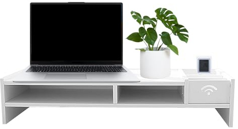Skrivbordsstativ - justerbart datorstativ | Ergonomisk skrivbordsmonitorganisatör | Datorstativ - multifunktionell arbetsstationslagring med konfiguration