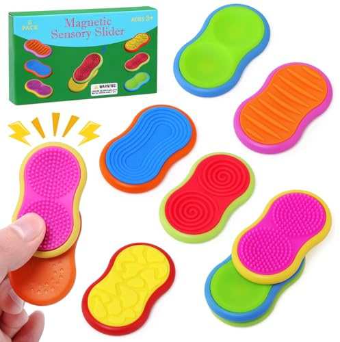 JoyPlus Fidget Toys Magnetici, 6 Pezzi Antistress Bambini per Autismo e ADHD, Aiuta ad Alleviare Lo Stress e l'ansia, Giochi Autismo per Concentrarsi, Anti Stress Gadget Silenziosi, Idea Regalo